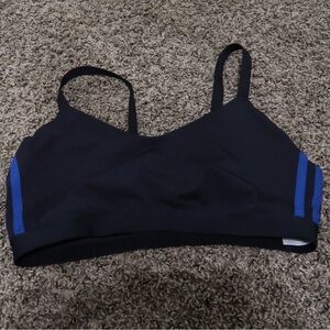 Adidas dark and light blue sports bra